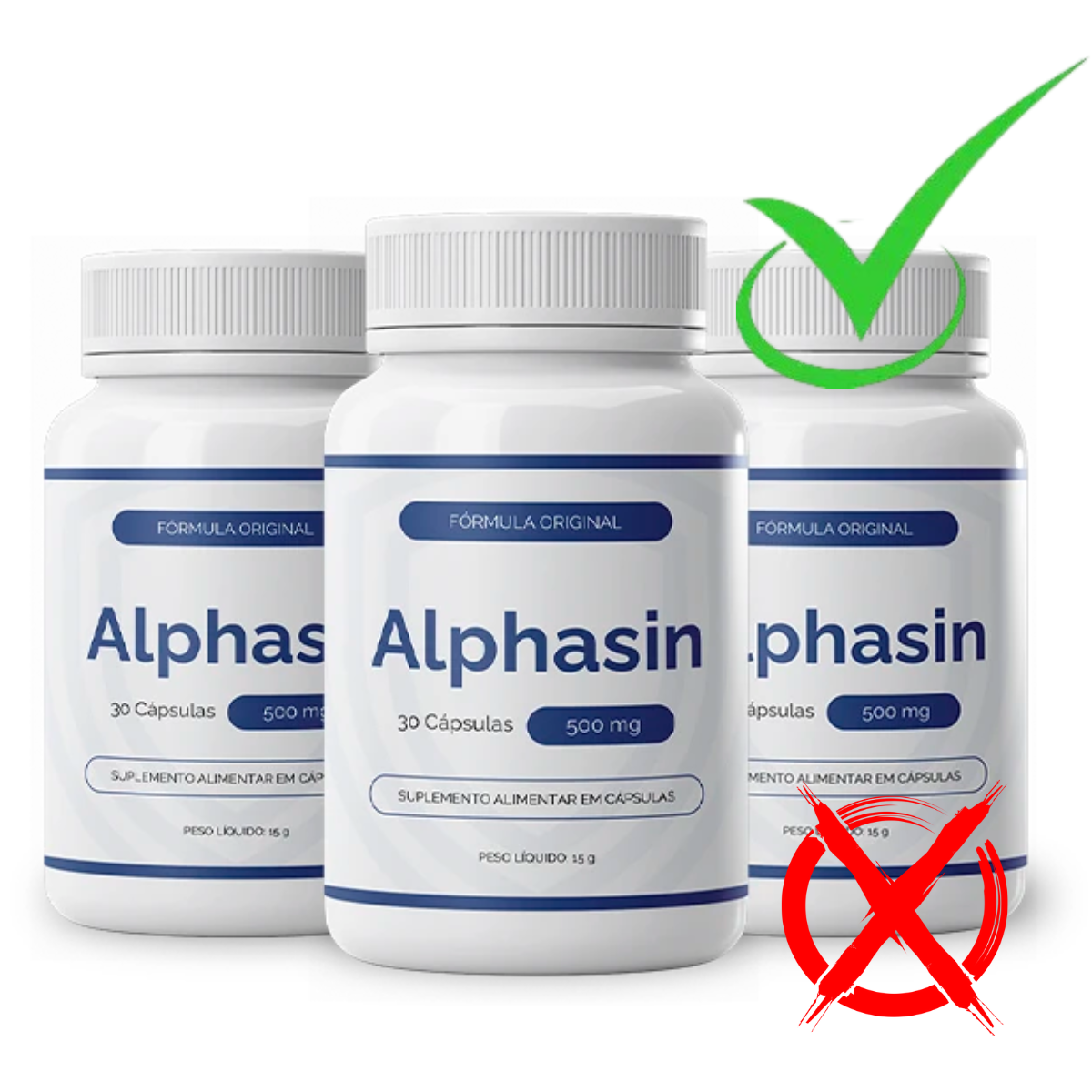 O Alphasin é um suplemento desenvolvido com foco em ingredientes naturais e processos de fabricação controlados